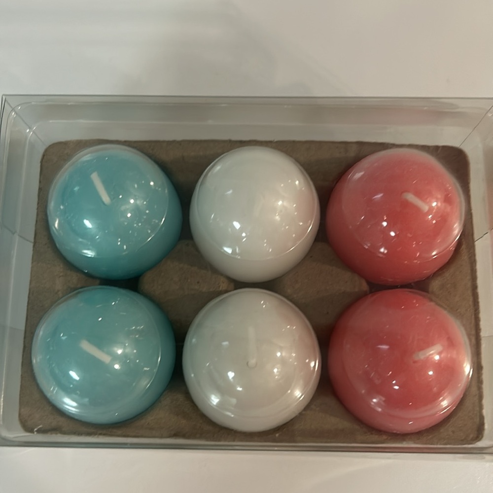 BRAND NEW Easter Egg Candles 6pk - Picture 2 of 3